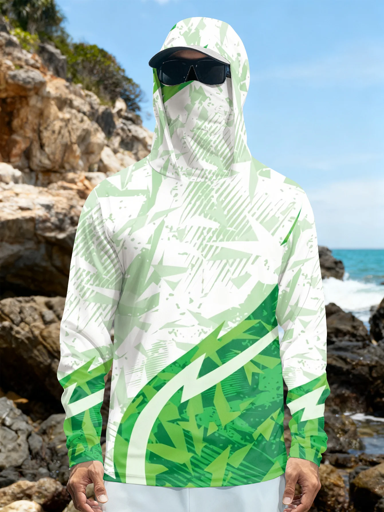 Hiking - T-shirt de pêche pour hommes, à