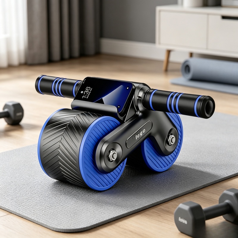 Rouleau abdominal à double rou - Ab Roller Wheel With Elbow Support avis et prix